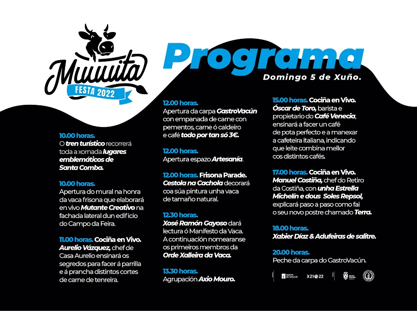 Programa Muuuita Festa en Santa Comba onde intervirá Aurelio Vázquez