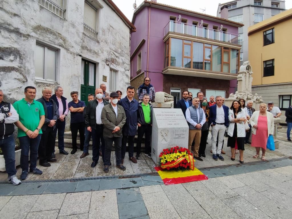 Homenaje de Vox a José Antonio Pardines en Malpica